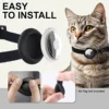 Airtag Cat Collar for Apple Tag Anti-Lost GPS Tracker Protective Case Light Fashion Stretch Elastic Cats Collar for Kitten Puppy 3
