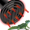 1Pcs 75mm/45mm Reptile Pet Ceramic Heating Lamp No Light Far Infrared Heater Bulb Turtle Snake Lizard Pet Chick Lamp 220-240v 6