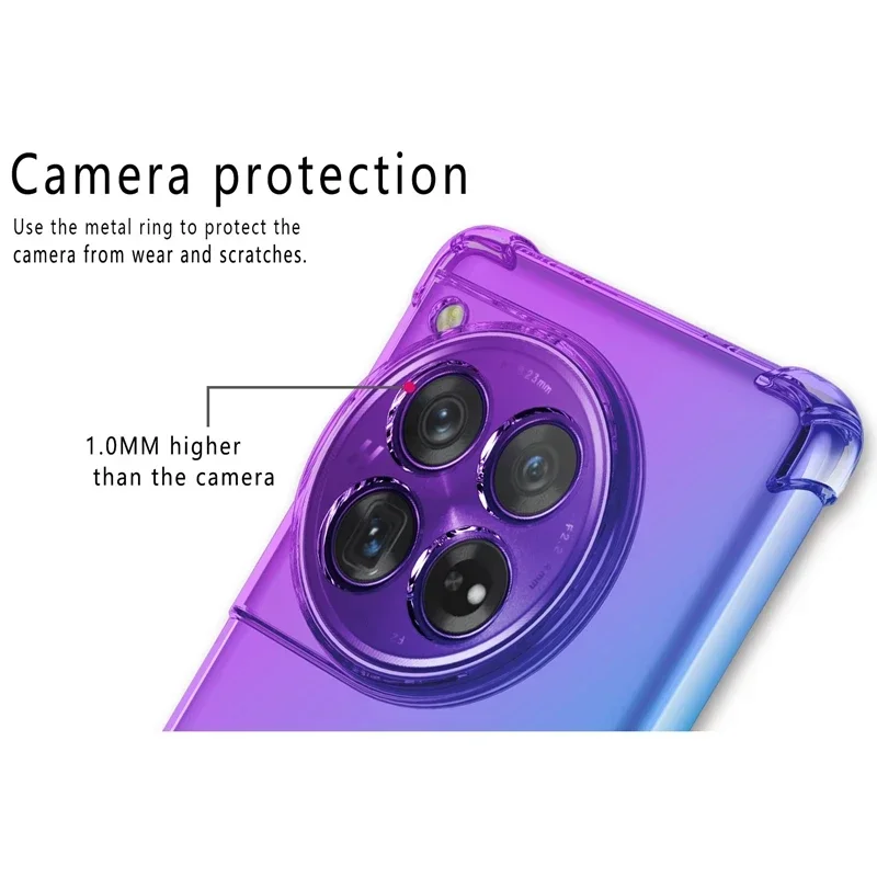 Gradient Shockproof Protective TPU Phone Case Cover
