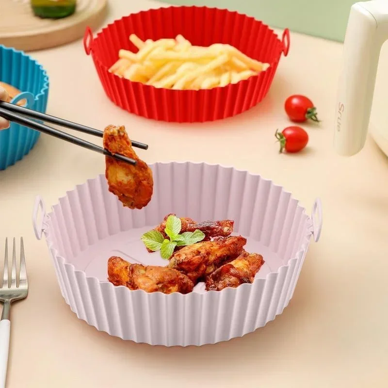 Air Fryer Silicone Liners Reusable Food Safe Non Stick Air-Fryer Accessories