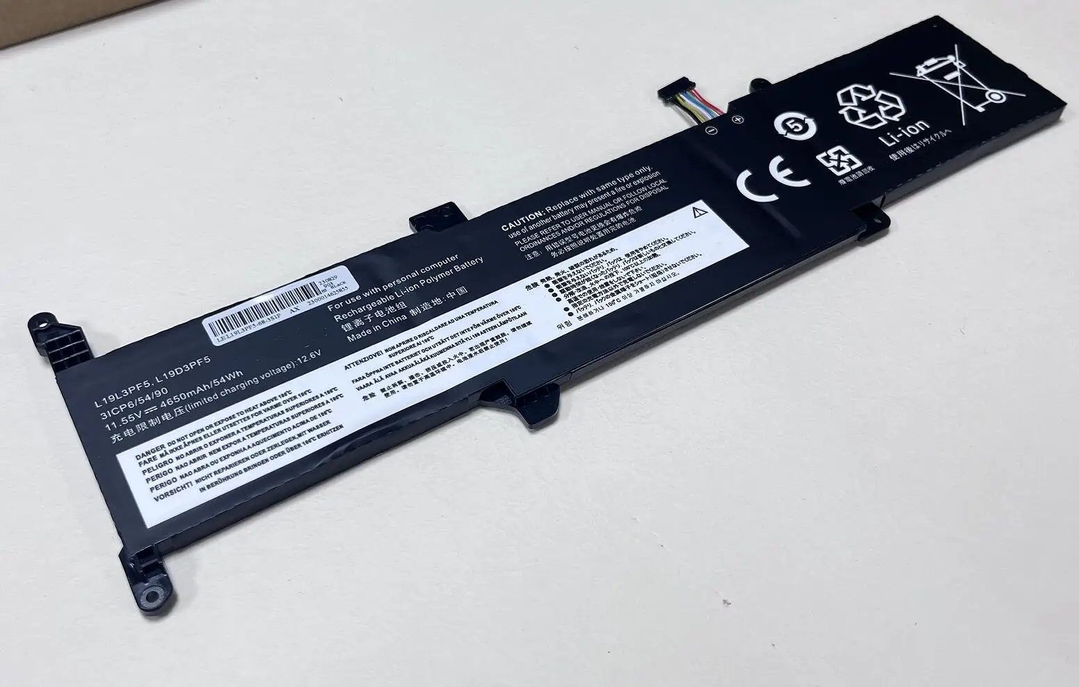 Bateria do Portátil para Lenovo Células L19l3pf5 L19d3pf5 Sb10x02598 L19c3pf7 Sb10x02596 Ideapad 314ada05 Ideapad 3-15 11.55v Células - Imagem 3