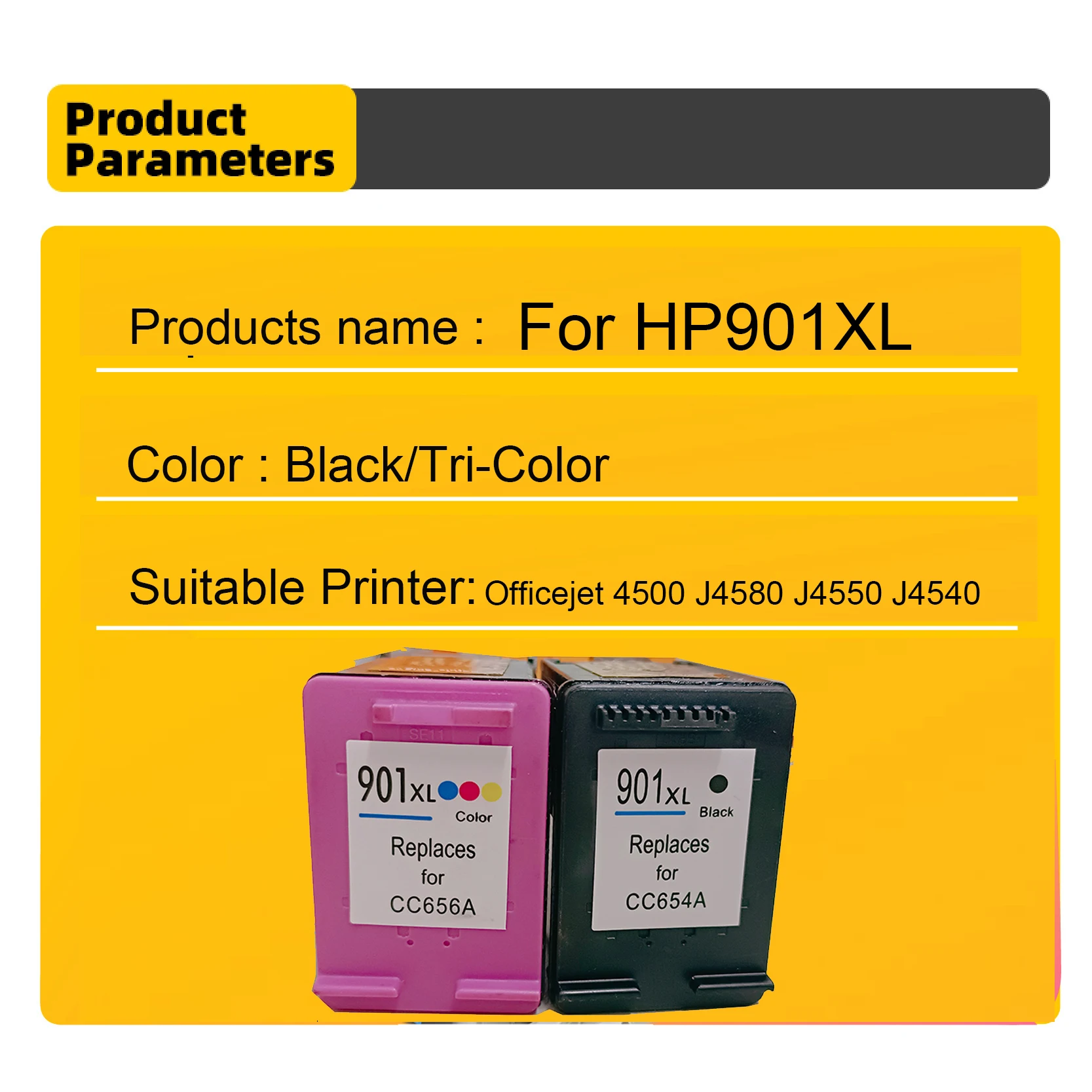 GPC IMAGE 901XL Kompatible Für HP 901 Druckerpatronen 901 XL Schwarz