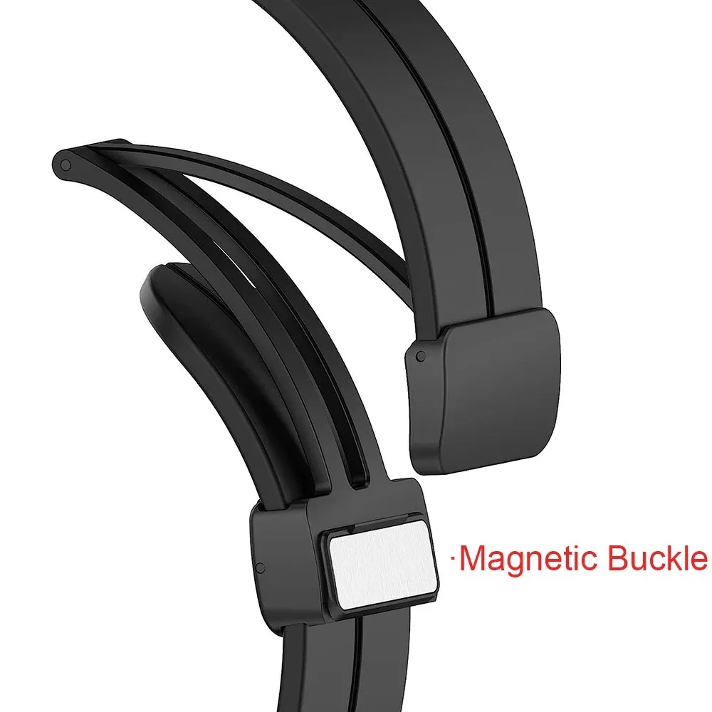 Magnetic Sports Silicone Wristband Bracelet - Universal Fit Watch Accessory