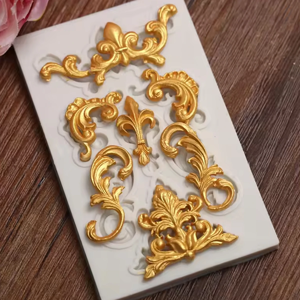 Vintage Flower Design Silicone Mold DIY
