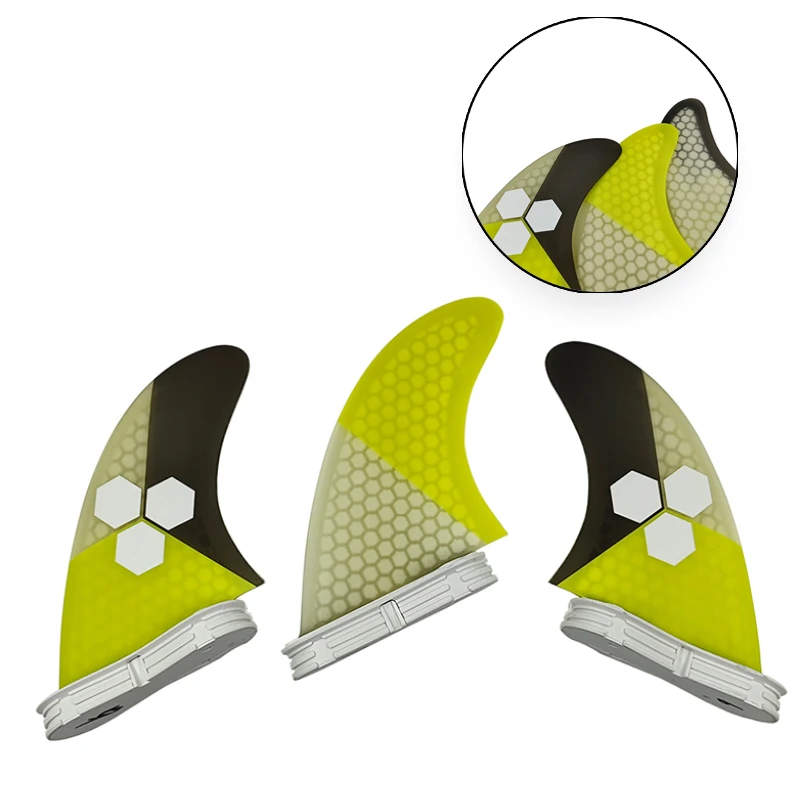 

UPSURF FCS 2 Fins G5/G7 Surfboard Fins M/L Tri Fins Honeycomb Carbon Surf Fin Quilhas Double Tabs 2 Base Thruster Fin