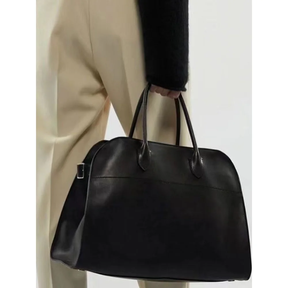 New Good Stuff The Portable Row Margaux 15 Black Suede Large Capacity Handbag Messenger Bag New 5