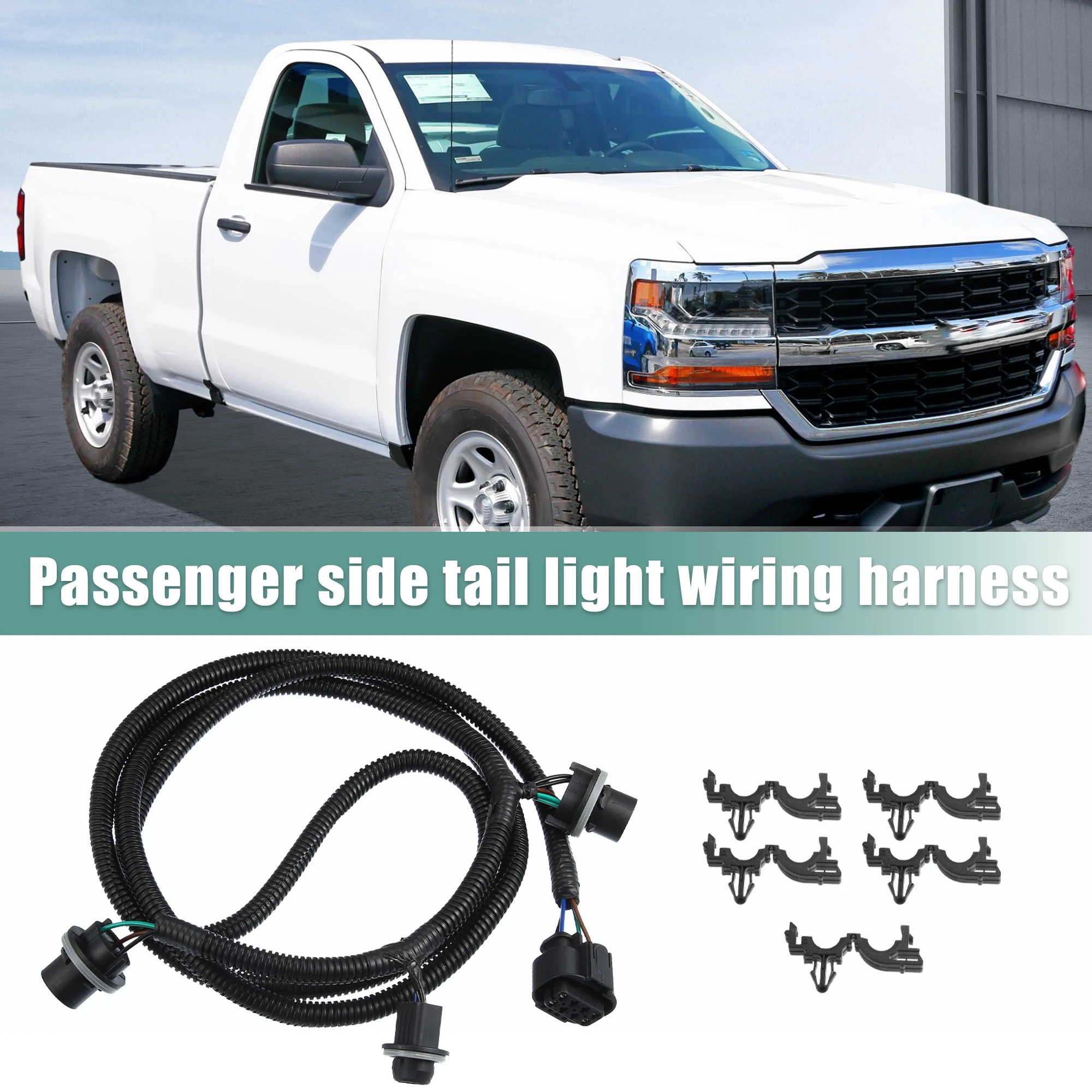 

UXCELL 22869169 Tail Light Lamp Wiring Harness Socket for Chevrolet Silverado 2500 HD 2015 for GMC Sierra 1500 2014