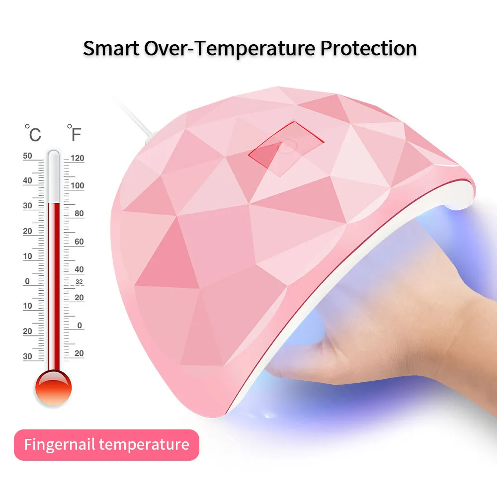 LINMANDA UV LED 54W Lamp Sunlight Nail Dryer Lamp Nail Professional Nail Art Tools Accessories for Fingernail Toenail Salon 5