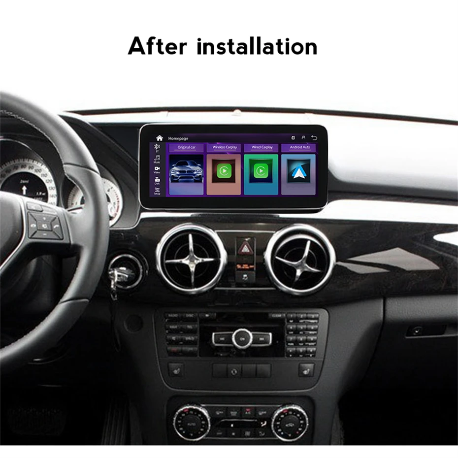 10.2'' Car Android For Mercedes Benz GLK Screen Autoradio Carplay Navigation