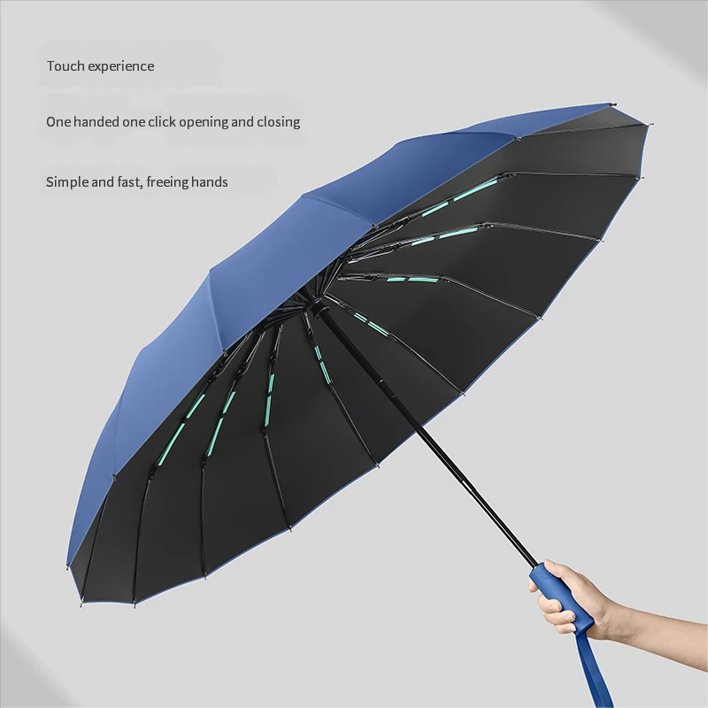 Automatic Umbrella 32 bones fully automatic umbrella for women 16 bones double keels plus enlargement for men