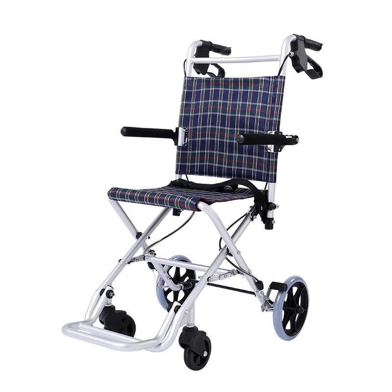 Mini Shopping Cart for Elderly Handcart Climb Walking Stick Airplane Wheelchair Wheels, Foldable Lightweight Walkers for Elderly