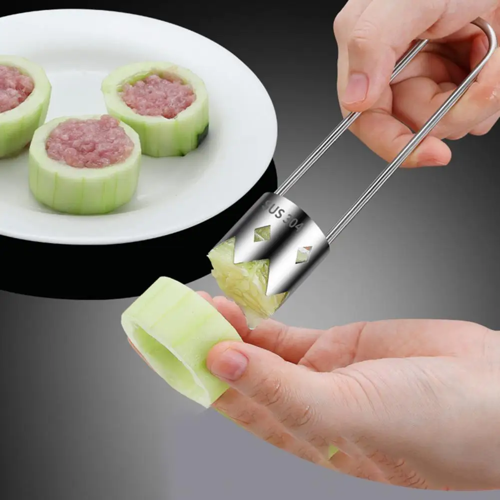 1Pc Stainless Steel Core Remover Tool For Red Bell Peppers Pear Fruit Corer Easy Twist Pull Multifunctional Kitchen Gadget_voghion.com