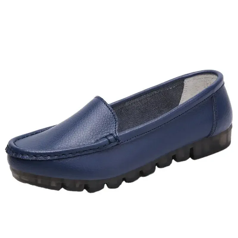 Women Loafers Slip on Casual Soft Leather Nurse Ballerina