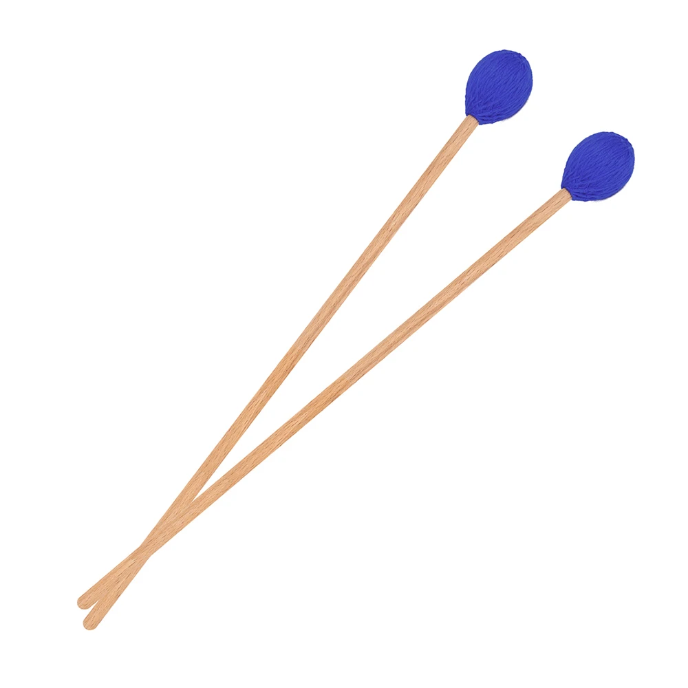 Bacchette Per Marimba E Xilofono - Testa Rotonda In Lana E Nylon | Manico In Legno Di Faggio - Foto 8
