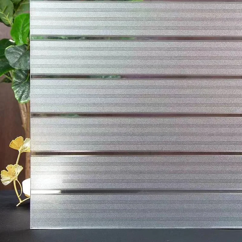 3D Privacy Window Film Static Cling Frosted Opaque Glass Film No Glue