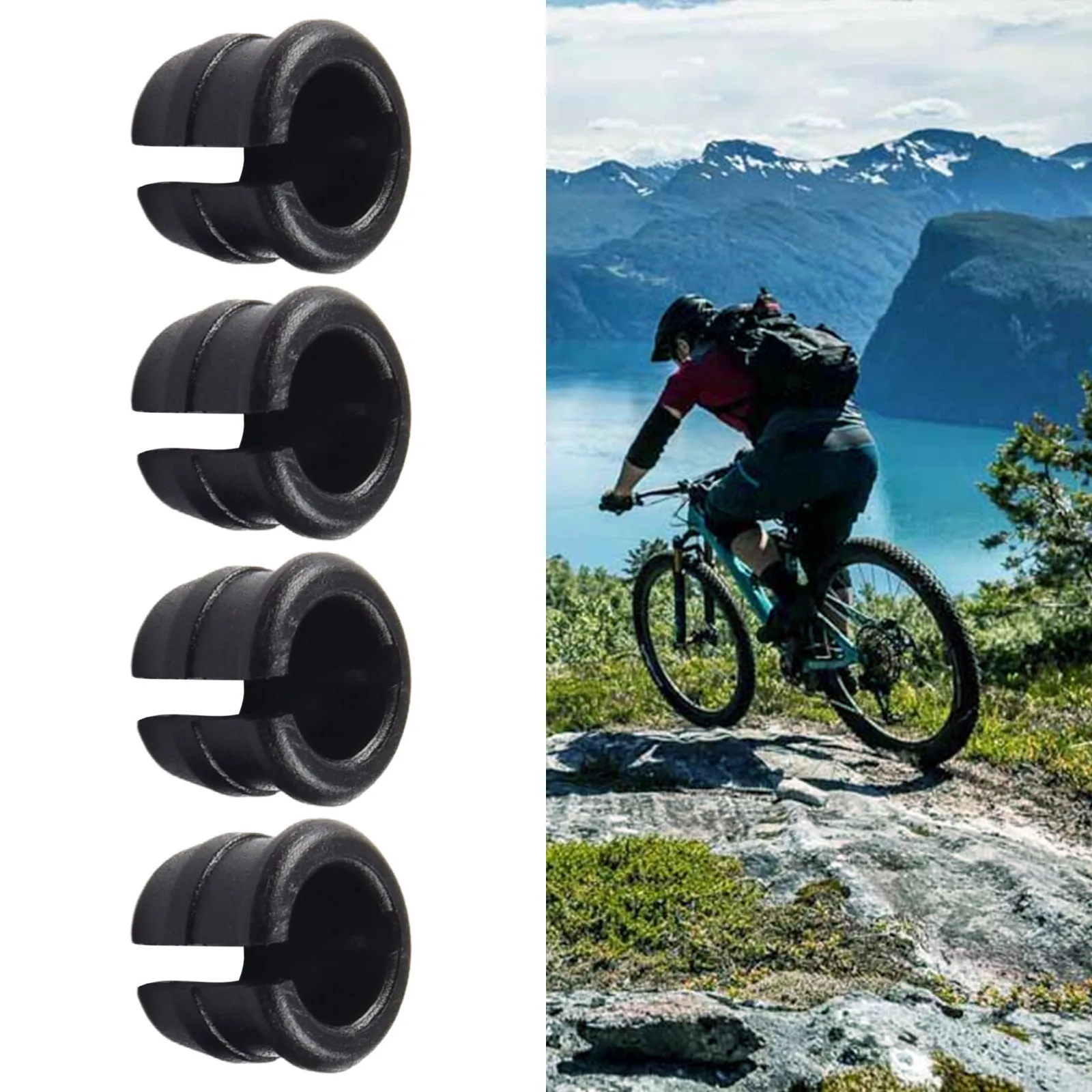 

4-Piece Presta-to-Schrader Bike Valve Adapters Convert Ride AV To FV Conversion 4 Valve Hole Adapters Cycling Bike Accessories