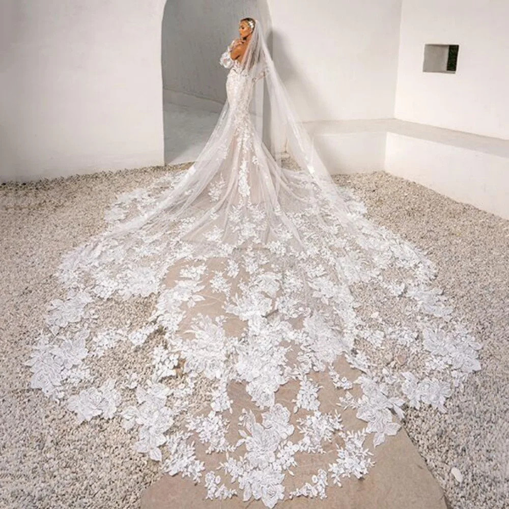 Customized Exquisite Boho Wedding Dress Mermaid Lace Backless Bride Gowns Illusion Sweetheart Button New 2025 Vestidos De Novia 1