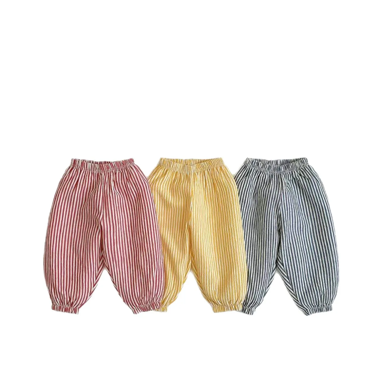 2025 Summer New Children Casual Pants Baby Boy Thin Cotton Mosquito Resistant Pants For Girls Plaid Trousers Kids Clothes 6 2025 Summer New Children Casual Pants Baby Boy Thin Cotton Mosquito Resistant Pants For Girls Plaid Trousers Kids Clothes - Image 6