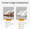 Eraser Shoe Portable Suede Sheepskin Matte Leather Fabric Care Shoes Brush Cleaning Tools Leather Cleaner Rubber Block White 2