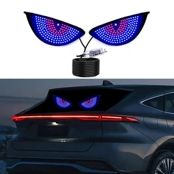 RGB Dynamic Demon Eye LED Decorative Light Panel with USB 5V Multi - Mode Display (Blue Red)