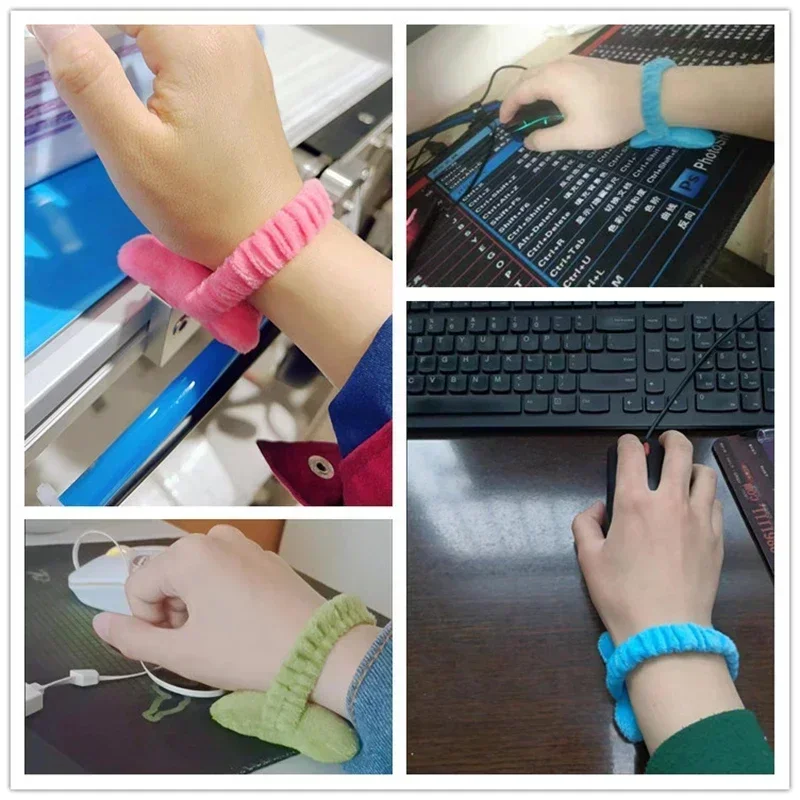 Cute Soft Wrist Rest Support Cushion Desk Keyboard Wrist Pad Hand Pillow Computer Mouse Pad for Typing Home Office