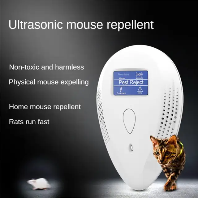Elektronikus Háztartási Taszító Ultrahangos Rágcsáló Rovarriasztó Nagy Teljesítményű Szúnyoggyilkos Több Funkcionális Kerti Készletek - Image 2