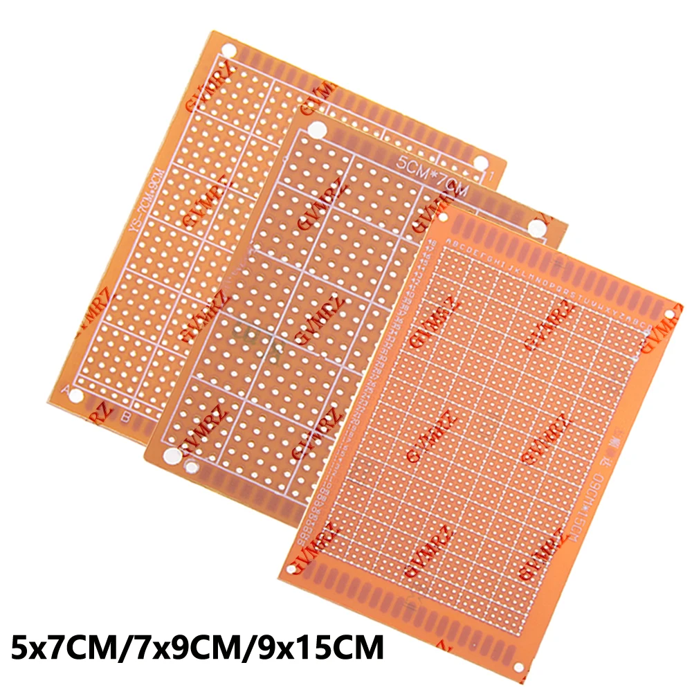 5x7CM/7x9CM/9x15CM 페놀릭 PCB 프로토타입 보드 DIY 전자 프로젝트용 범용 스루홀 퍼프보드