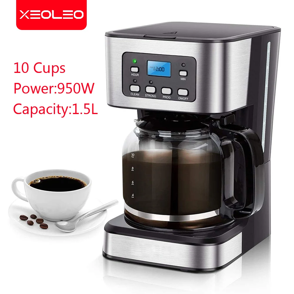XEOLEO Automatic Coffee Machine Drip Cafe Maker 1.5L Glass Kettle American Espresso Coffee Maker Keep Warm Tea Pot Boiler 1 XEOLEO Automatic Coffee Machine Drip Cafe Maker 1.5L Glass Kettle American Espresso Coffee Maker Keep Warm Tea Pot Boiler 1