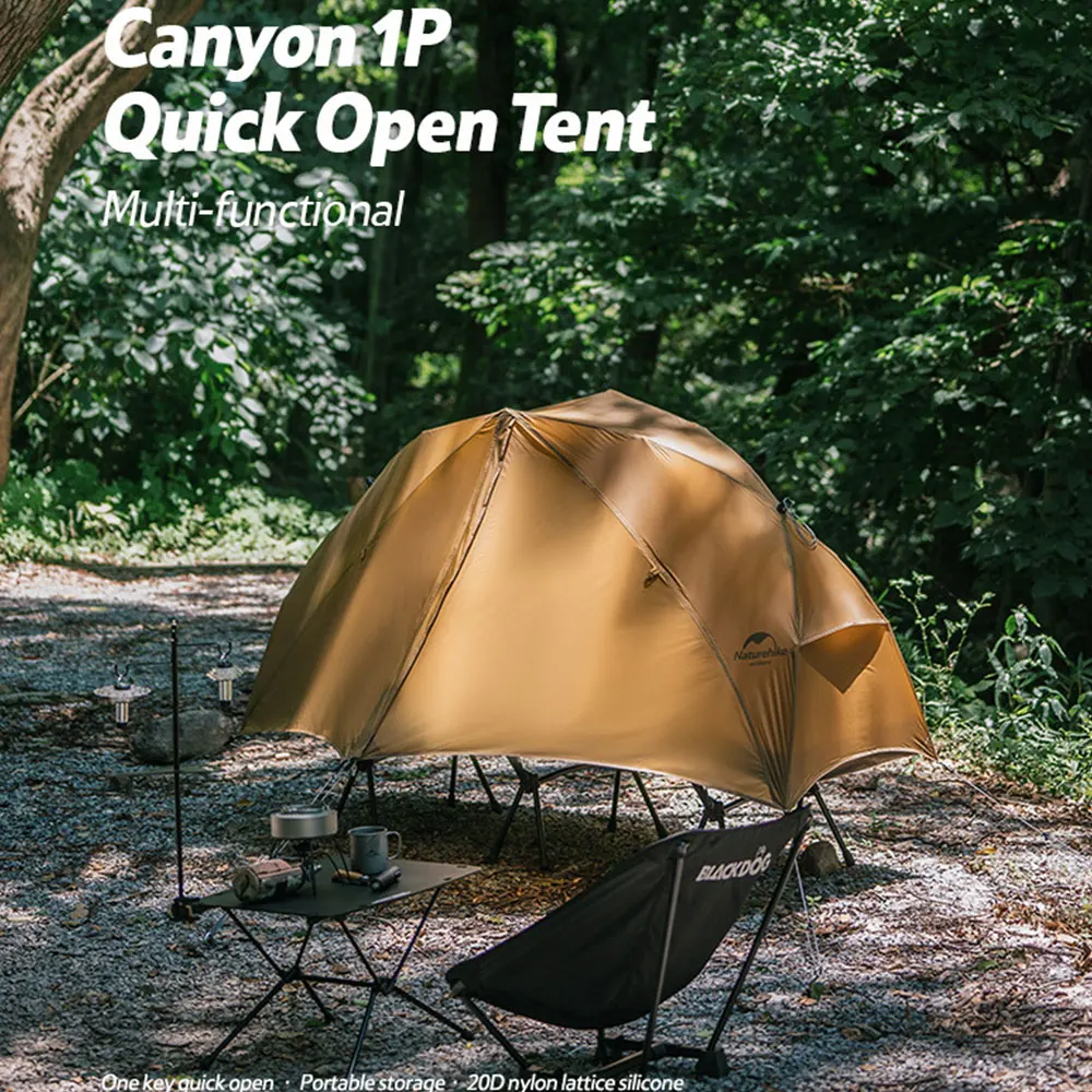 NaturehikeNH22ZP020CampingTentQuickOpen20DSiliconeNylon15KG