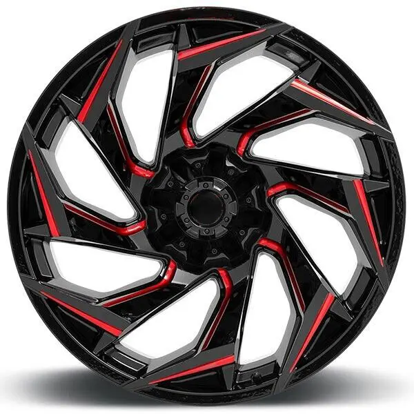 

new arrival 15 16 17 18 in Machine-Finished Alloys car rims red Inserts off road wheels 6x139.7 Pickup & SUV Wheels truck wheels