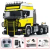 1/14 LESU Metal Chassis DIY RC Tractor Truck 6x6 RTR Radio Controlled Ready to Run Car Sound Light Toys Vehicle Model THZH1780 2