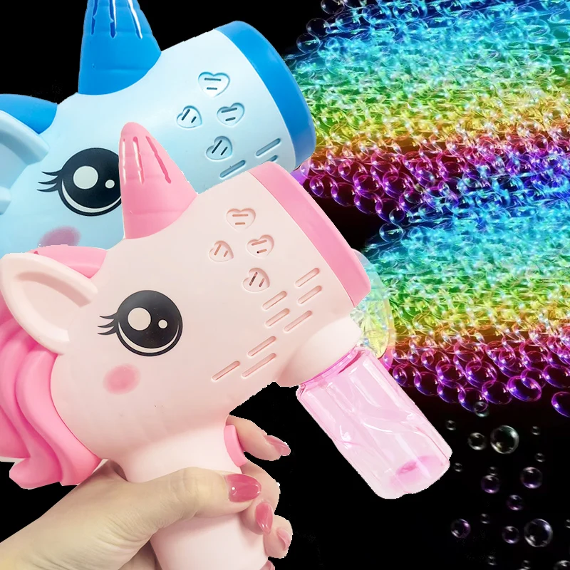 Automatic Unicorn Bubble Machine For Outdoor Party Games_voghion.com