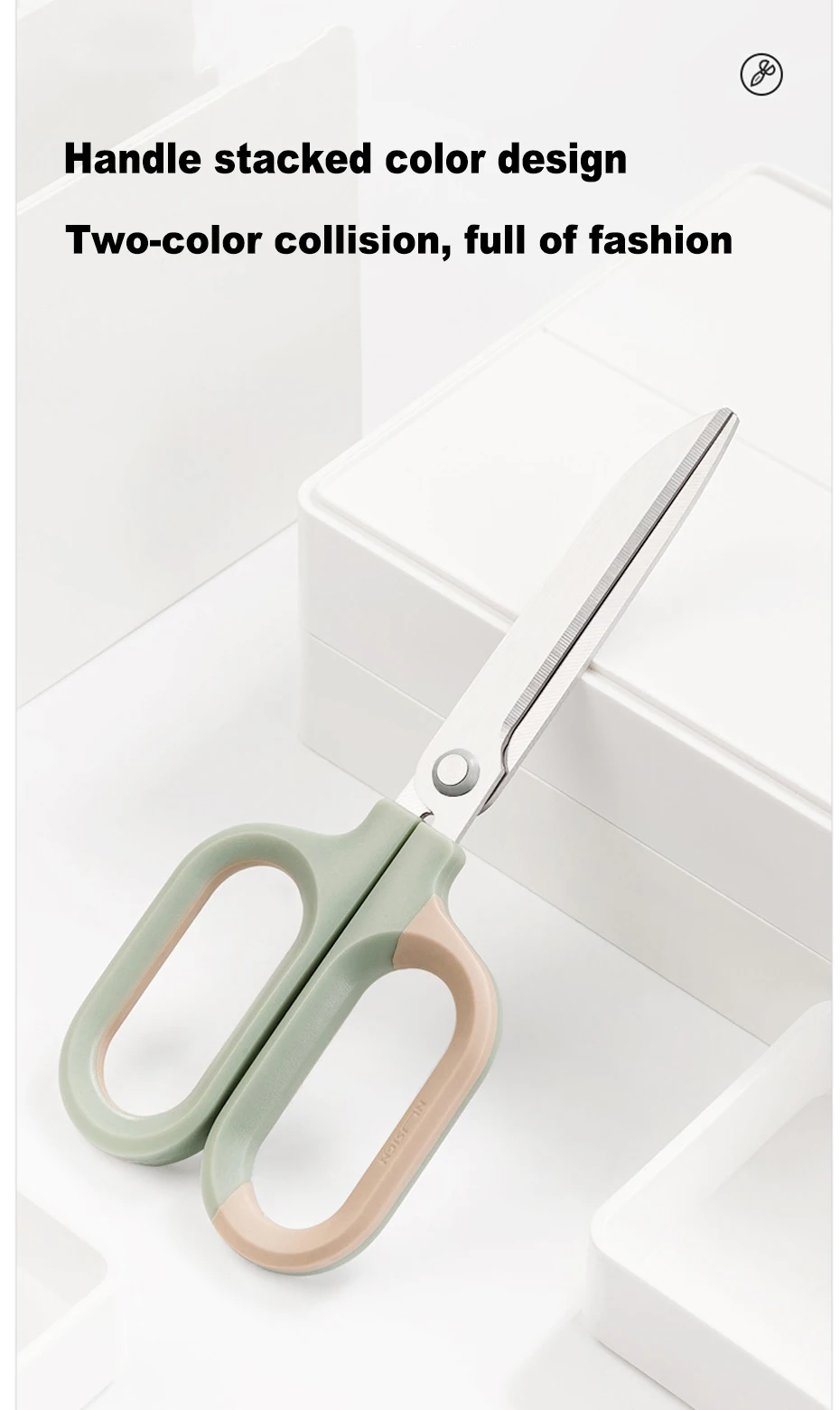 Deli Metal Scissors Multifunction Kawaii Curved Cutting Larger