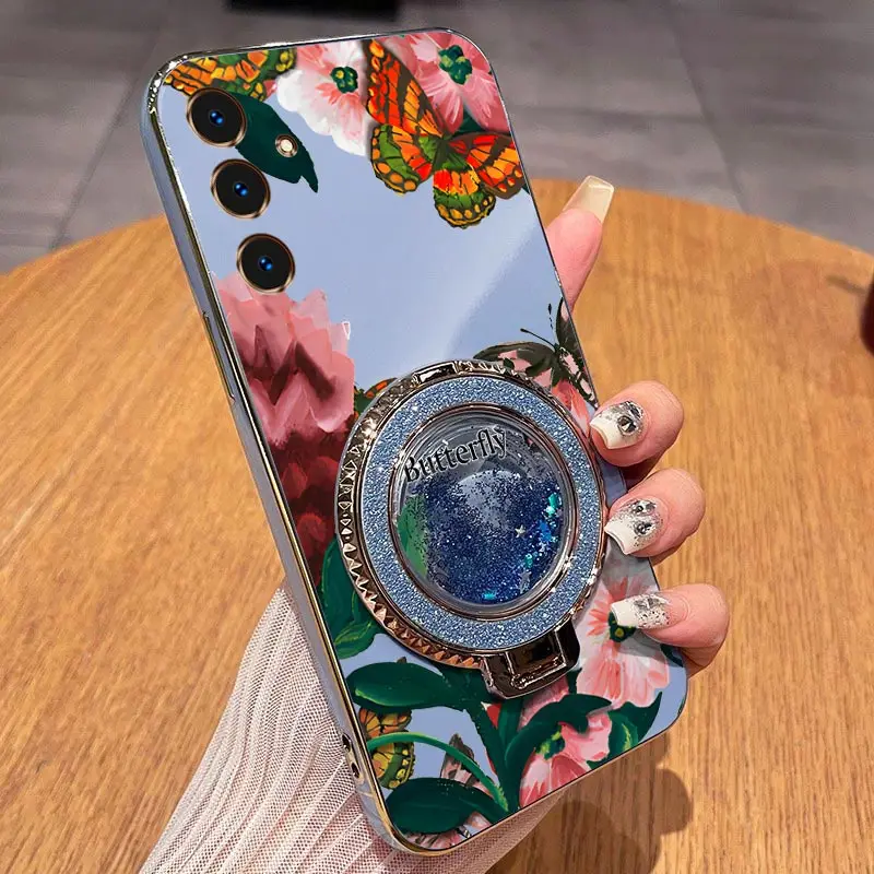 Vibrant Butterfly Plating Phone Case Cover