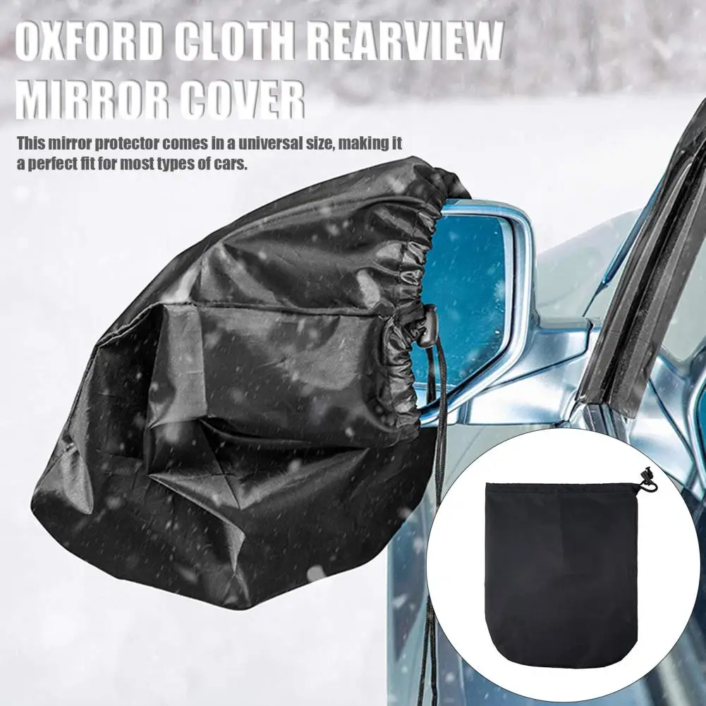 1 Pair Car Snow Cover Ice Winter Waterproof Oxford Cloth Snow Sun Dust Auto SUV Side Wing Mirror Guard Protector