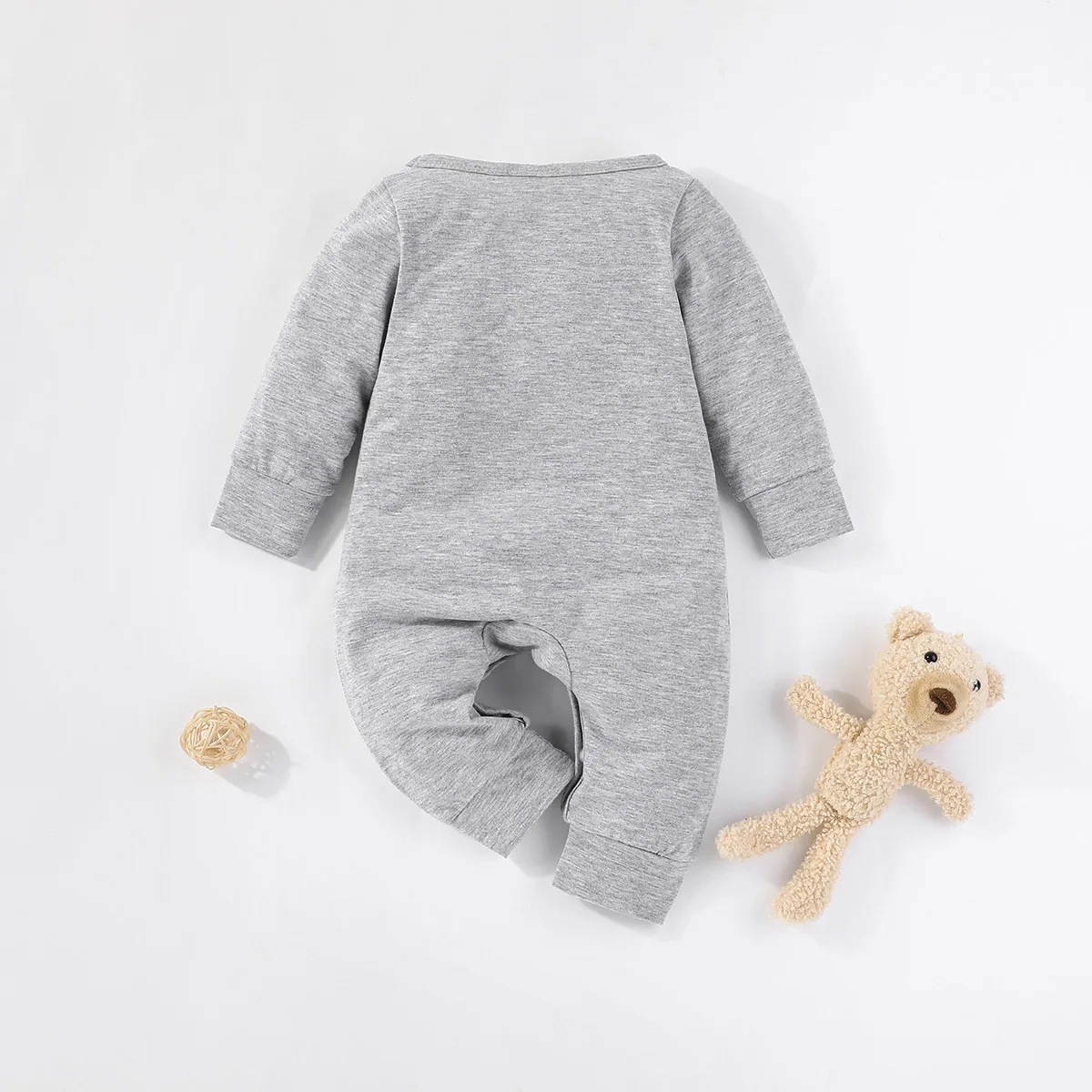 0-24M 용수철 가을 , 남아 여아 롬퍼 플레이수트 작업복, 코튼 긴팔 점프 수트, 의류