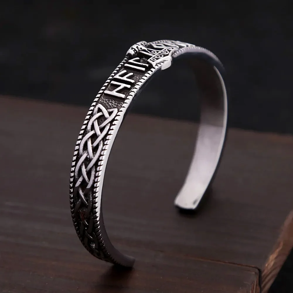 Vintage Viking Thor Hammer Bracelet stainless steel bracelet chain bracelet Stainless Steel Nordic Rune Bracelet For Men Amulet Jewelry Gifts Celtic Knot
