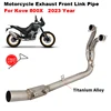 Motorcycle Exhaust Escape Titanium alloy Front Link Pipe Connect Original Muffler Moto Slip On For Kove 800X Adventure RALLY Pro