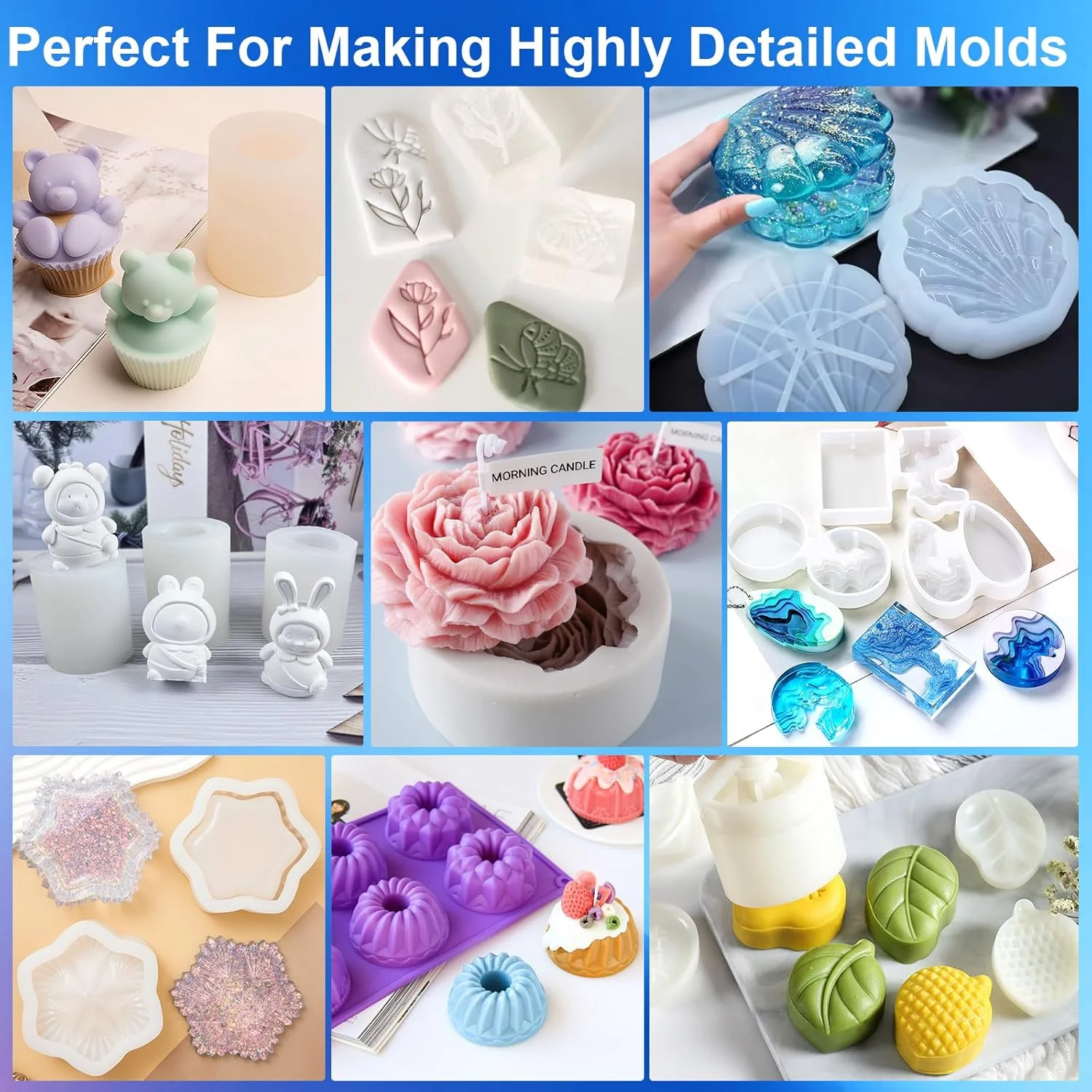 Durable Liquid Silicone for Versatile Mold Making - Ideal for Resin, Casting, Candles & DIY Crafts