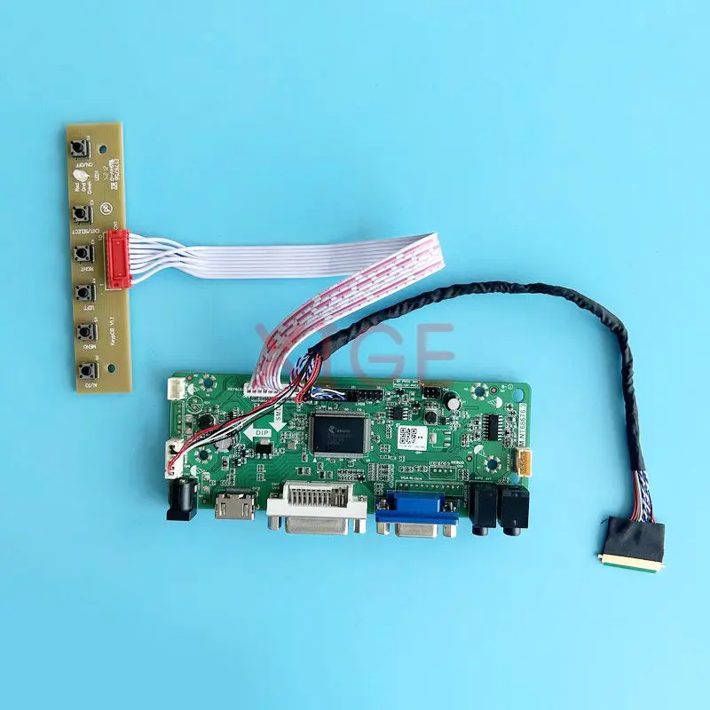 

Плата драйвера ЖК-контроллера Fit B140RTN02, B140RTN03, VGA, DVI, аудио, LVDS, 40 контактов, комплект «сделай сам», 1600*900, 14 дюймов, совместимый с HDMI экран для ноутбука
