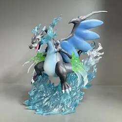 Charizard X Evolution Action Figurine - 18cm Anime Figure Statue and Desk Ornament - With box (A)