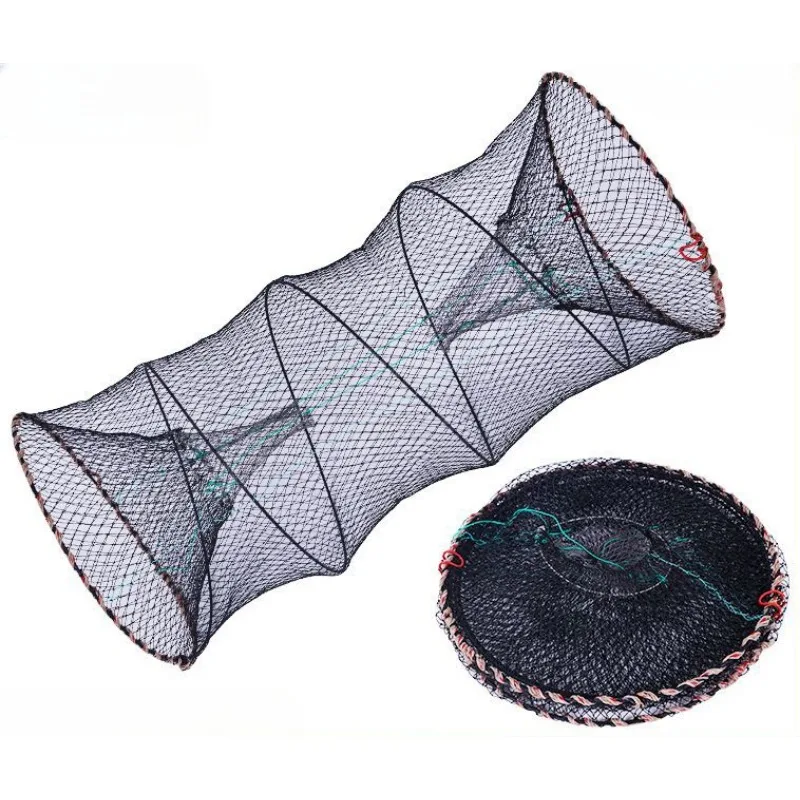 Telescopic Folding Fishing Net Shrimp Fish Trap Carp Large Creel Feeder  Crab Catchers Surfcasting Accessories Casting Network