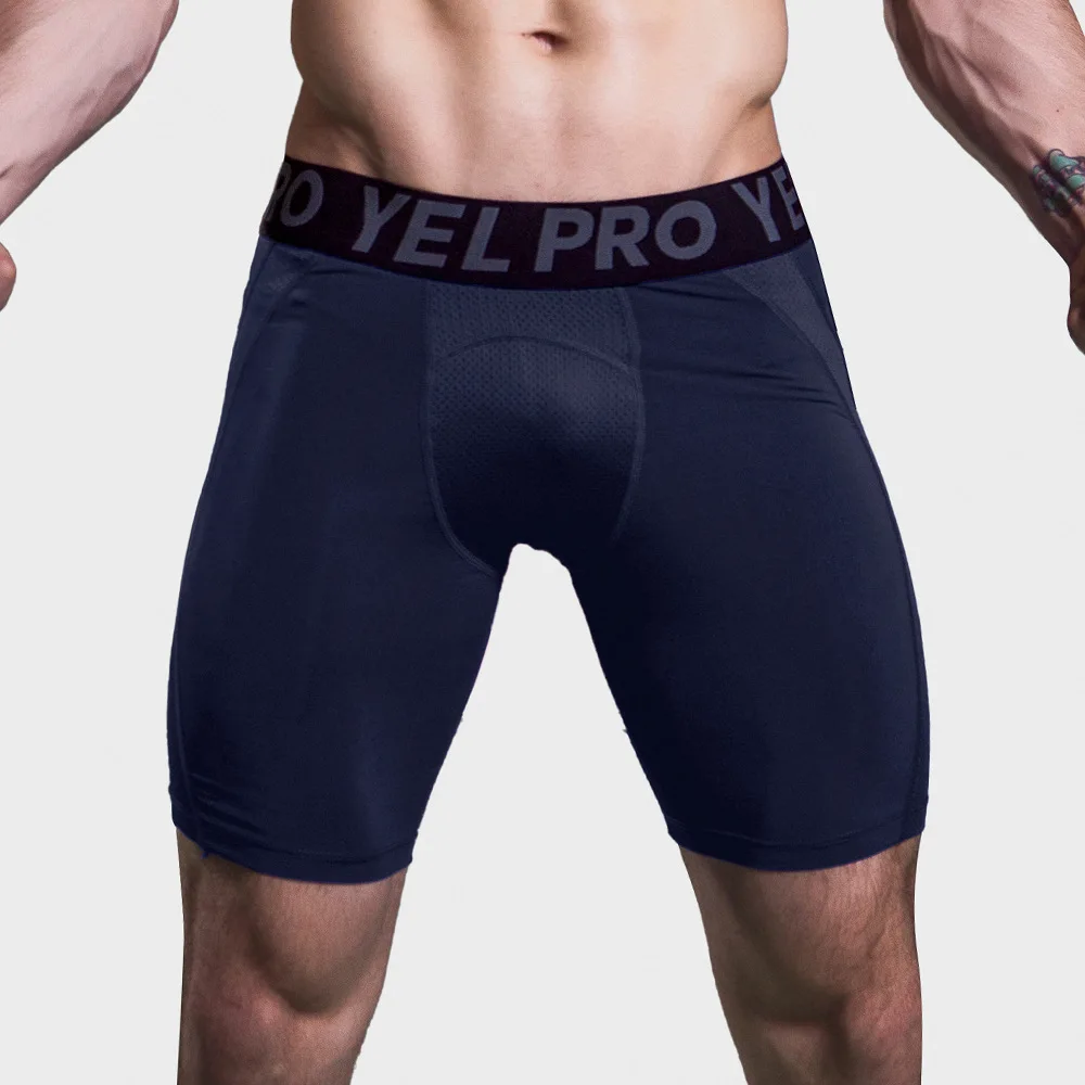 Short de sport pour hommes, Leggings de Compression à séchage rapide, pour entraînement de gymnastique, cyclisme, basket-ball, course à pied, court, serré
