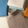 100% Male Mink Cashmere Sweater Solid Color Turtleneck Thick Autumn And Winter Loose Large Size Turtleneck Wool Bottoming Shirt 2