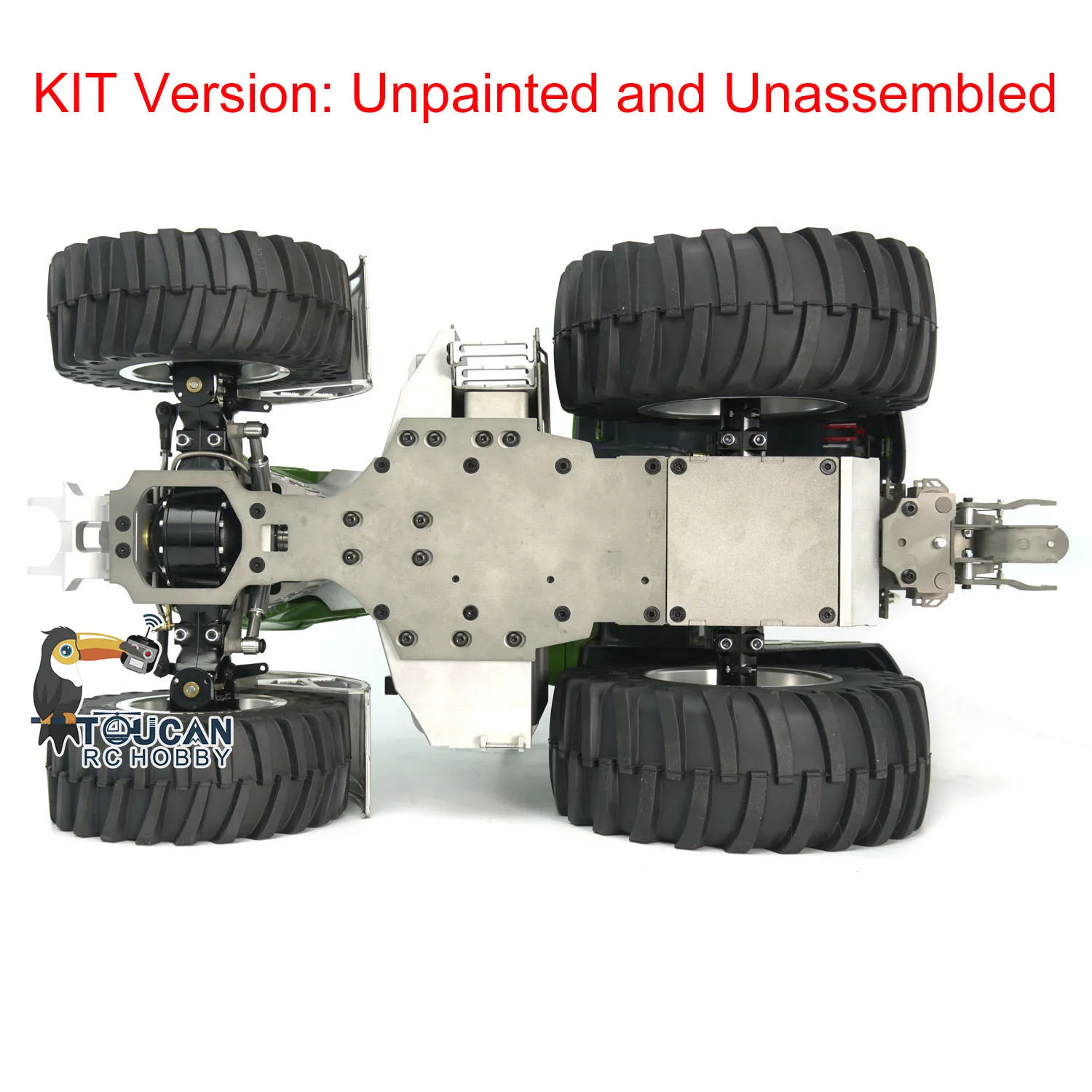 LESU 1/16 4X4 Metal Chassis Part Unpainted Kits for Toys AOUE-1050 RC Tractors Remote Control Car DIY Model with ESC Motor Servo 3