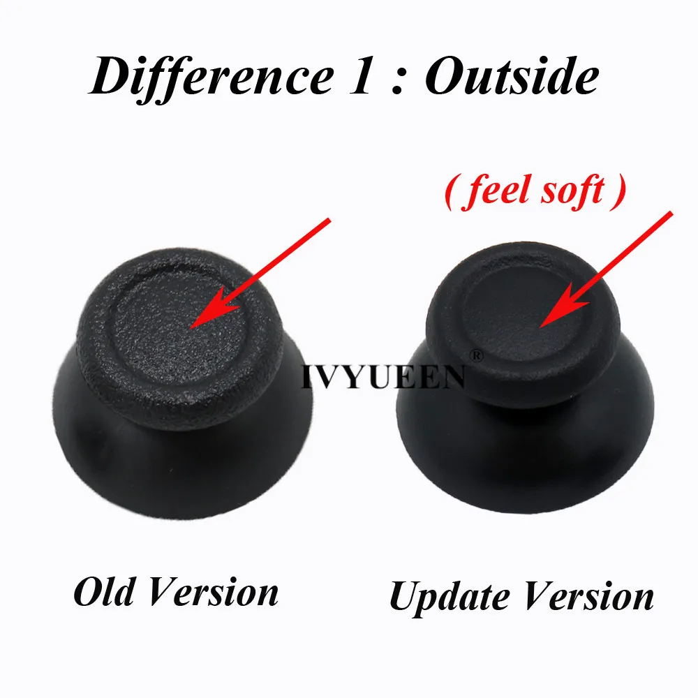 Black Analog Stick and LED Light Bar Sticker Set