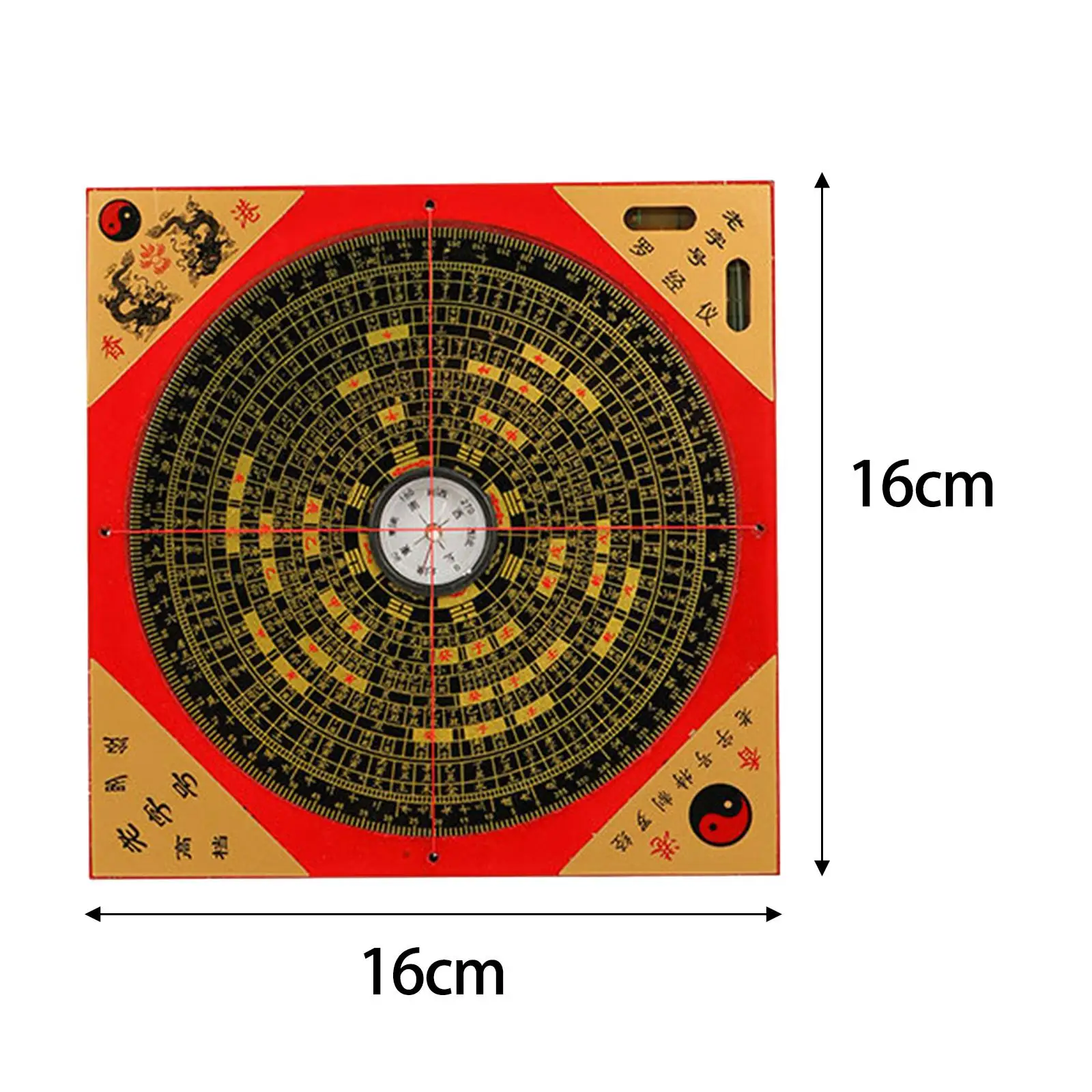 Ancient Chinese Compass Wood Compass Ornament for Outdoor Activities Hiking