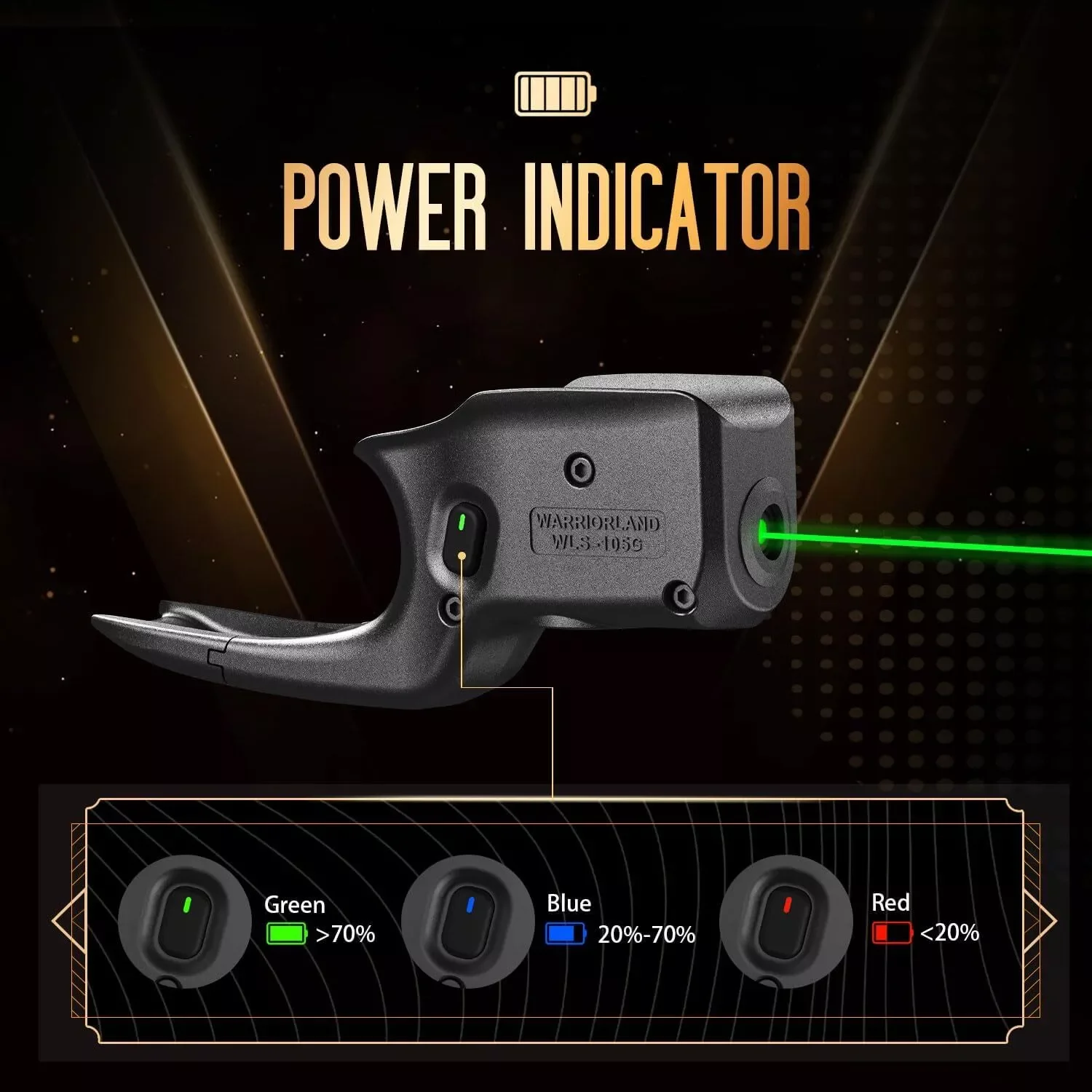Laser Sight Only Fit Glock 43/43X Green / Rrd Not provide battery Not fit G43X with Rail OR G43X MOS Kydex Holster Beam Sight