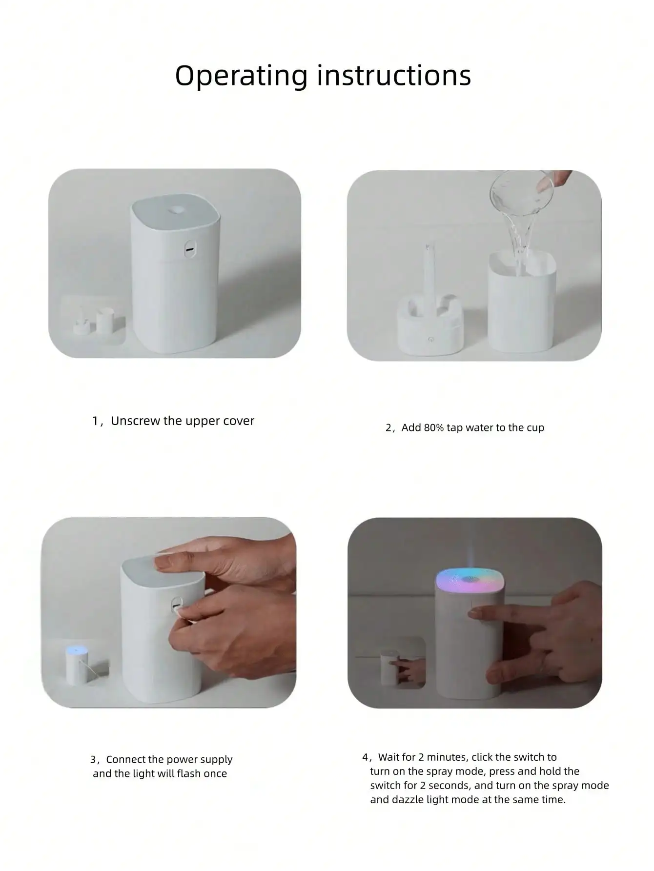 Colorful Cool Mist Humidifier Essential Oil Diffuser