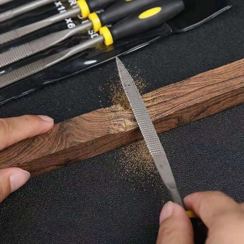 Diamante Ago Lime,3mm x 140mm Titanio Rivestito Triangolo Tipo Strumento 2pz Diamante Ago Lime,3mm x 140mm Titanio Rivestito Triangolo Tipo Strumento 2pz